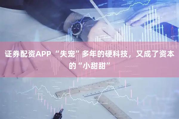 证券配资APP “失宠”多年的硬科技，又成了资本的“小甜甜”